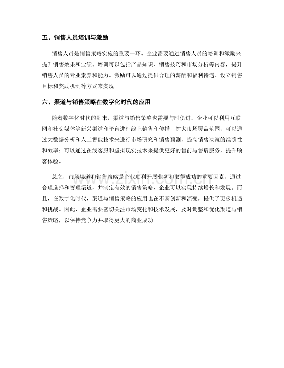 报告中的市场渠道与销售策略.docx_第2页