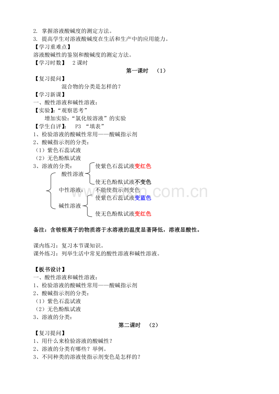 仁爱版九年级下册化学教学案(全册).doc_第2页