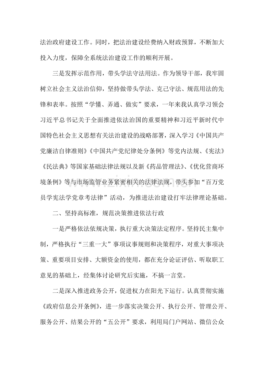 履行推进法治建设第一责任人职责述职报告.docx_第2页