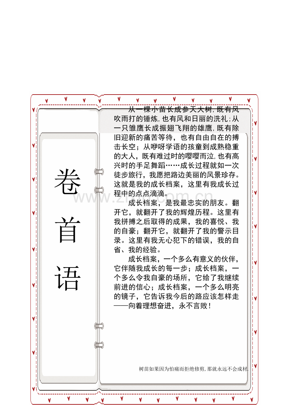 小学生成长档案模板42797.doc_第2页