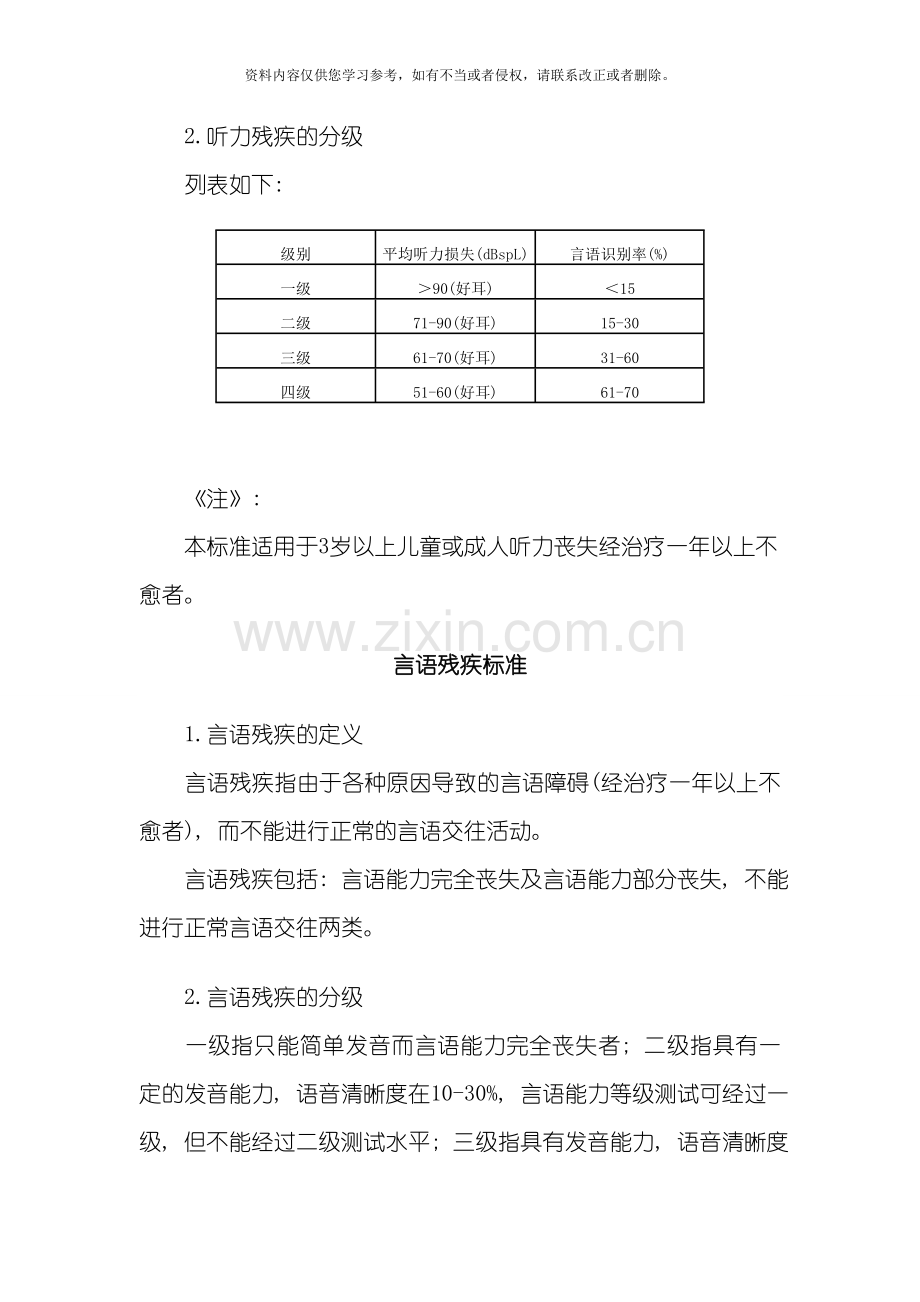 新版中国残疾人评定标准模板.doc_第3页