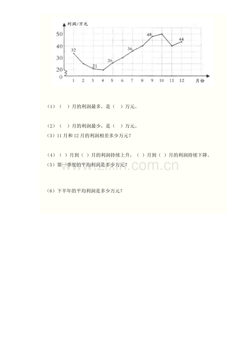 新北师大版六年级上册数学第五单元试卷.doc_第3页