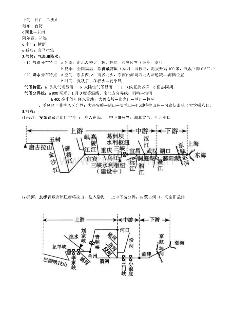 中国地图出版社七年级地理上册期末复习资料.doc_第3页