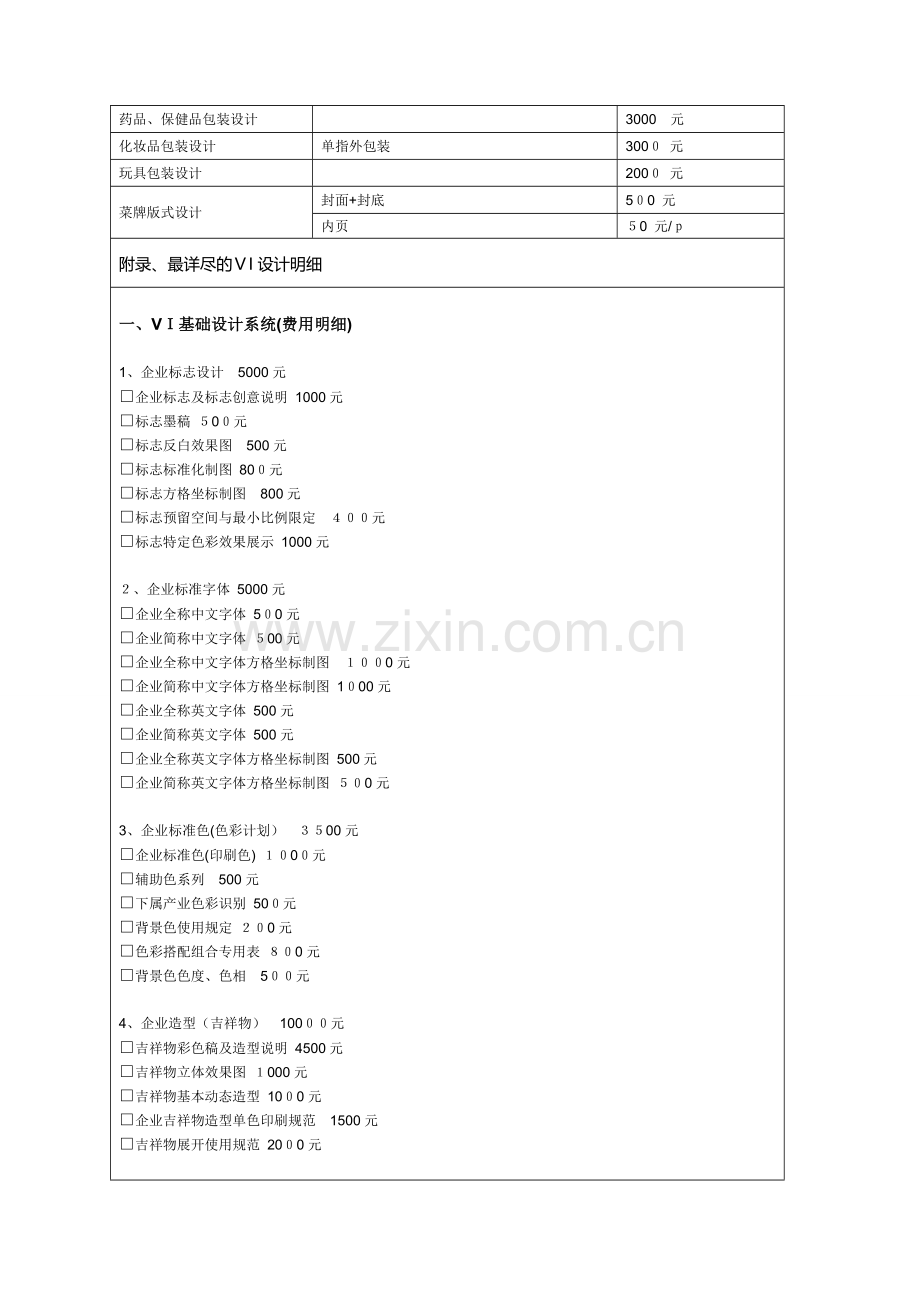 最完整平面设计费价目表..doc_第3页