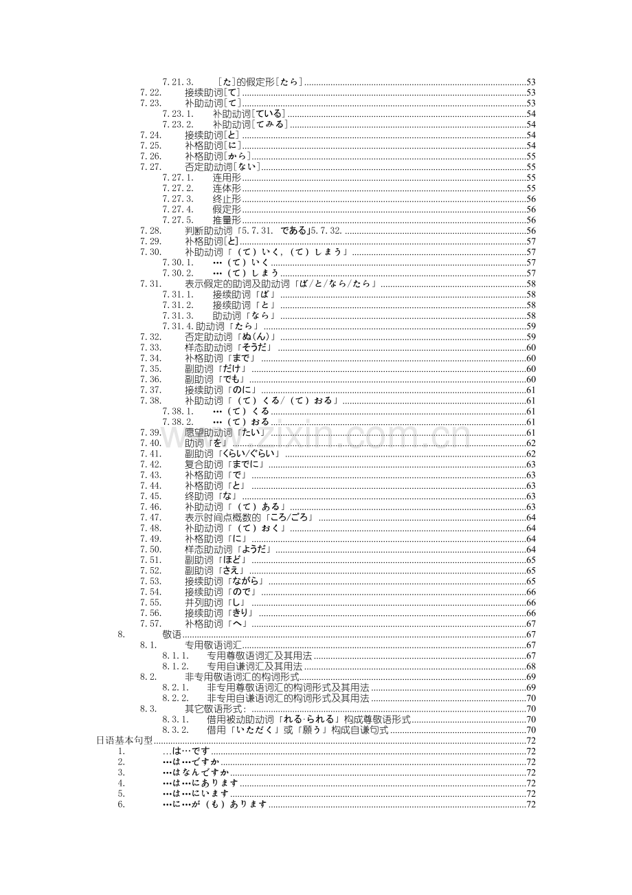 日语语法大全整理笔记教学内容.doc_第3页