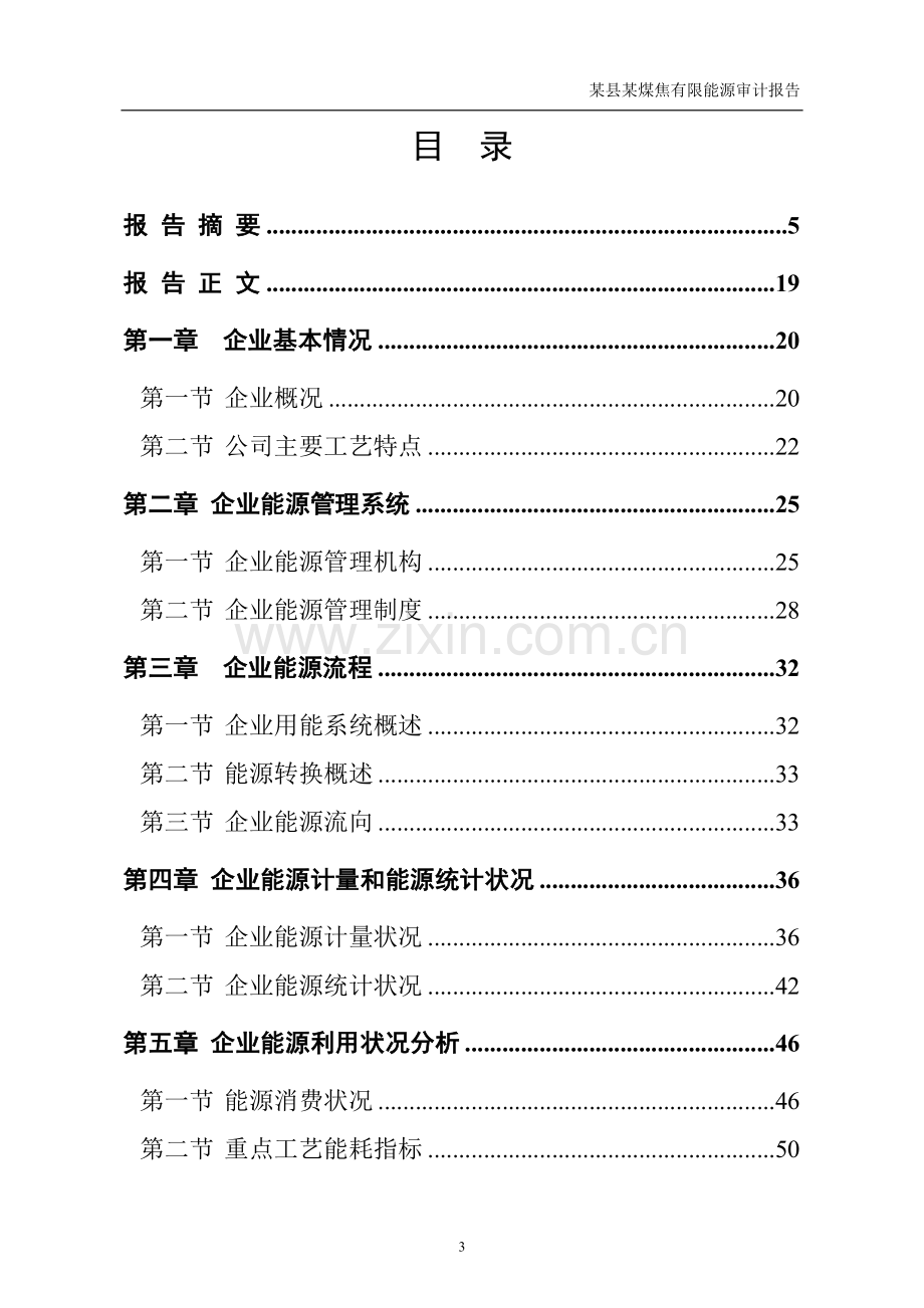 某县某煤焦有限能源审计报告(范本)—-毕业论文设计.doc_第3页