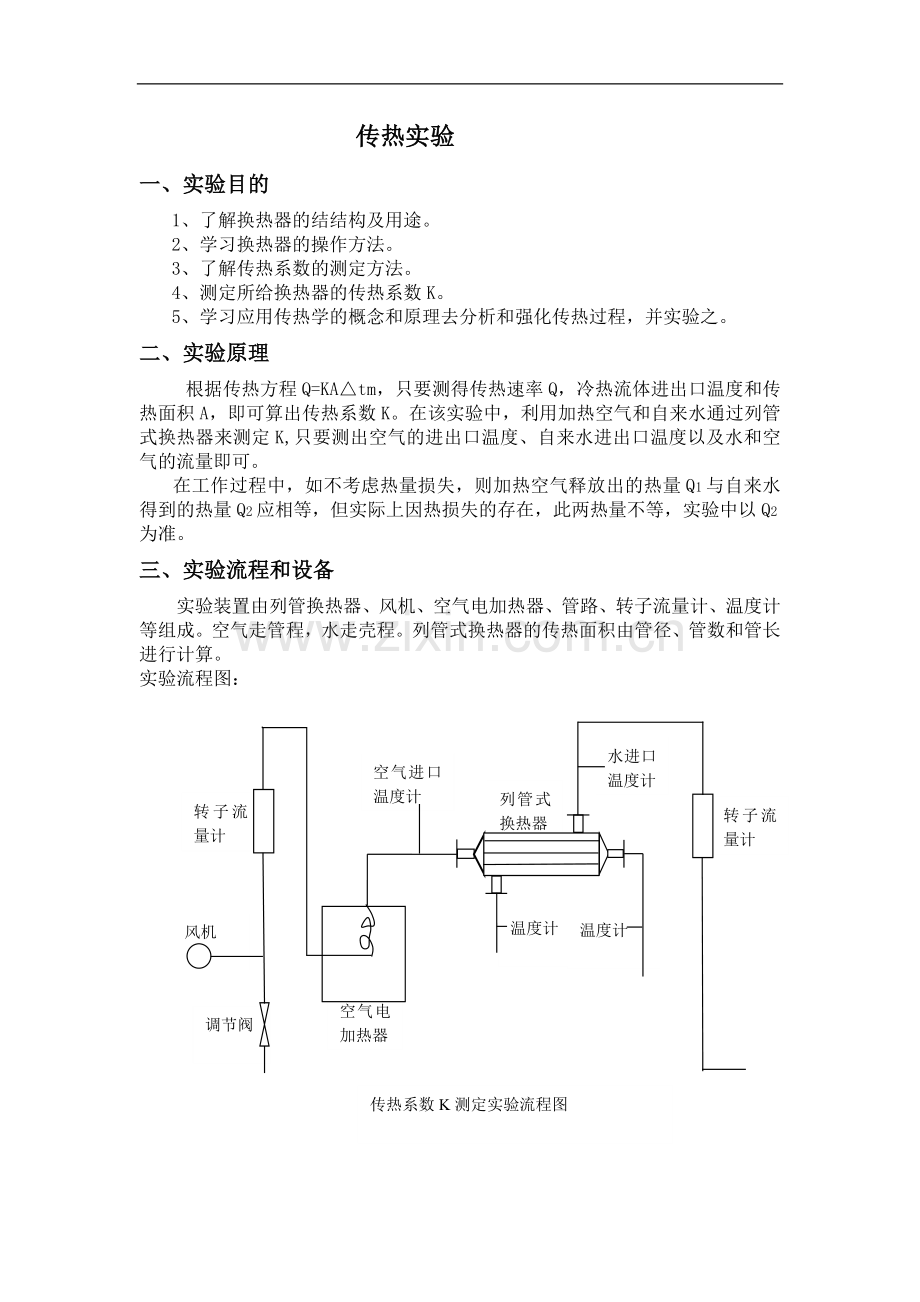 传热实验实验报告.doc_第1页