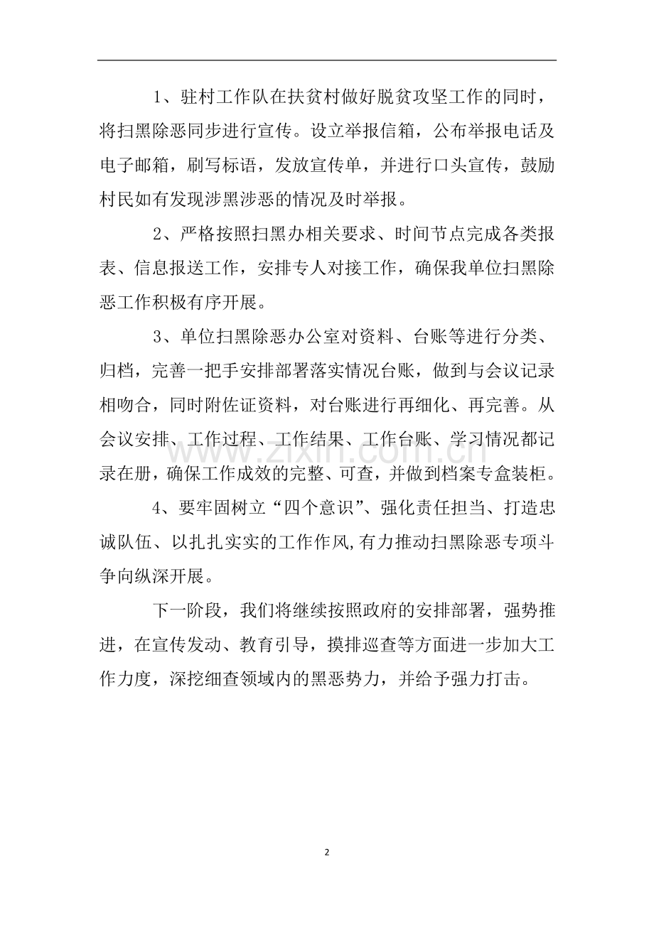 扫黑除恶专项斗争自查报告.doc_第2页