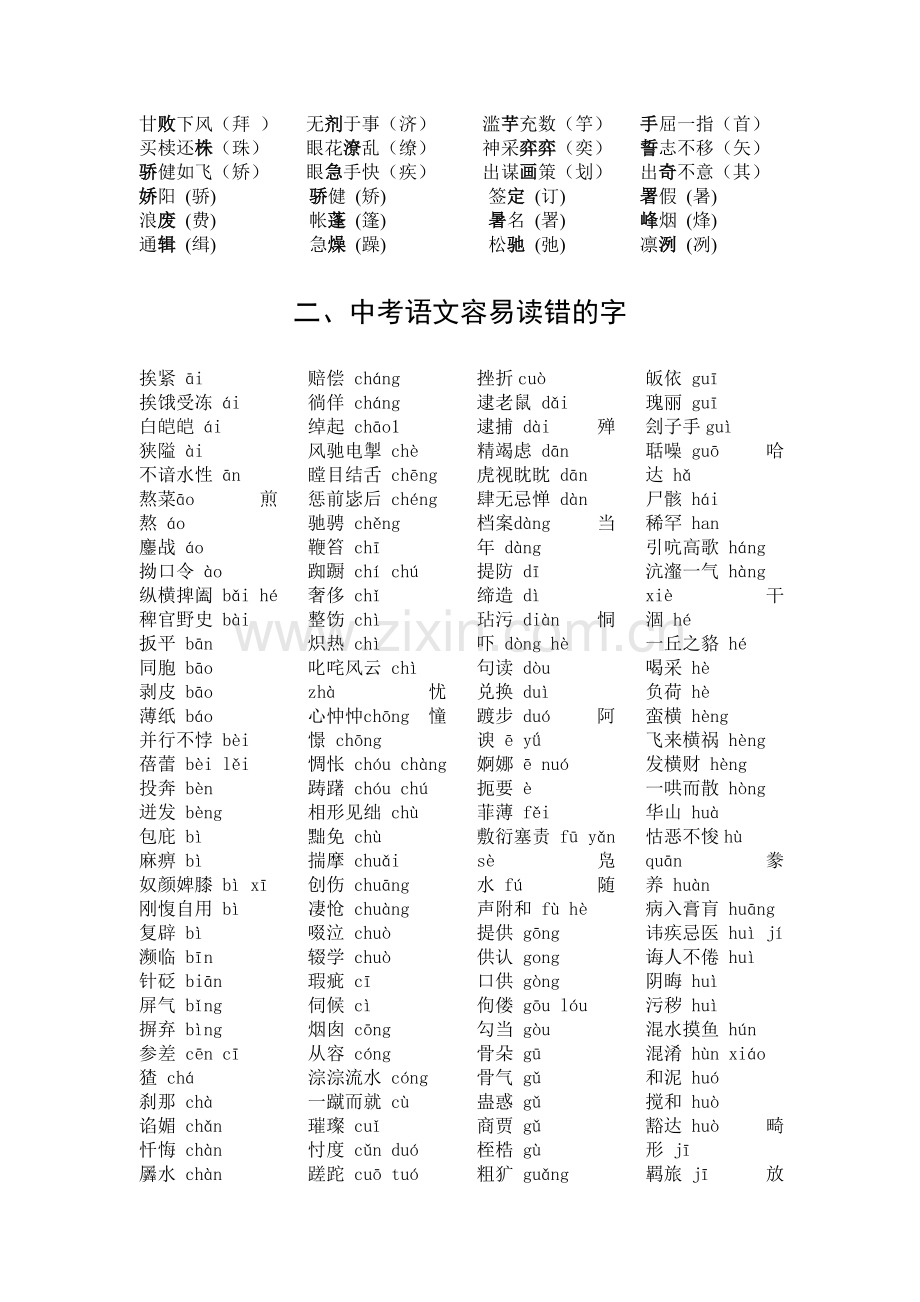 中考语文总复习资料(人教版).doc_第3页