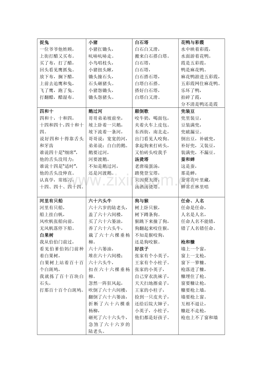 小学汉语拼音字母表26个汉语拼音字母表word版本.doc_第3页