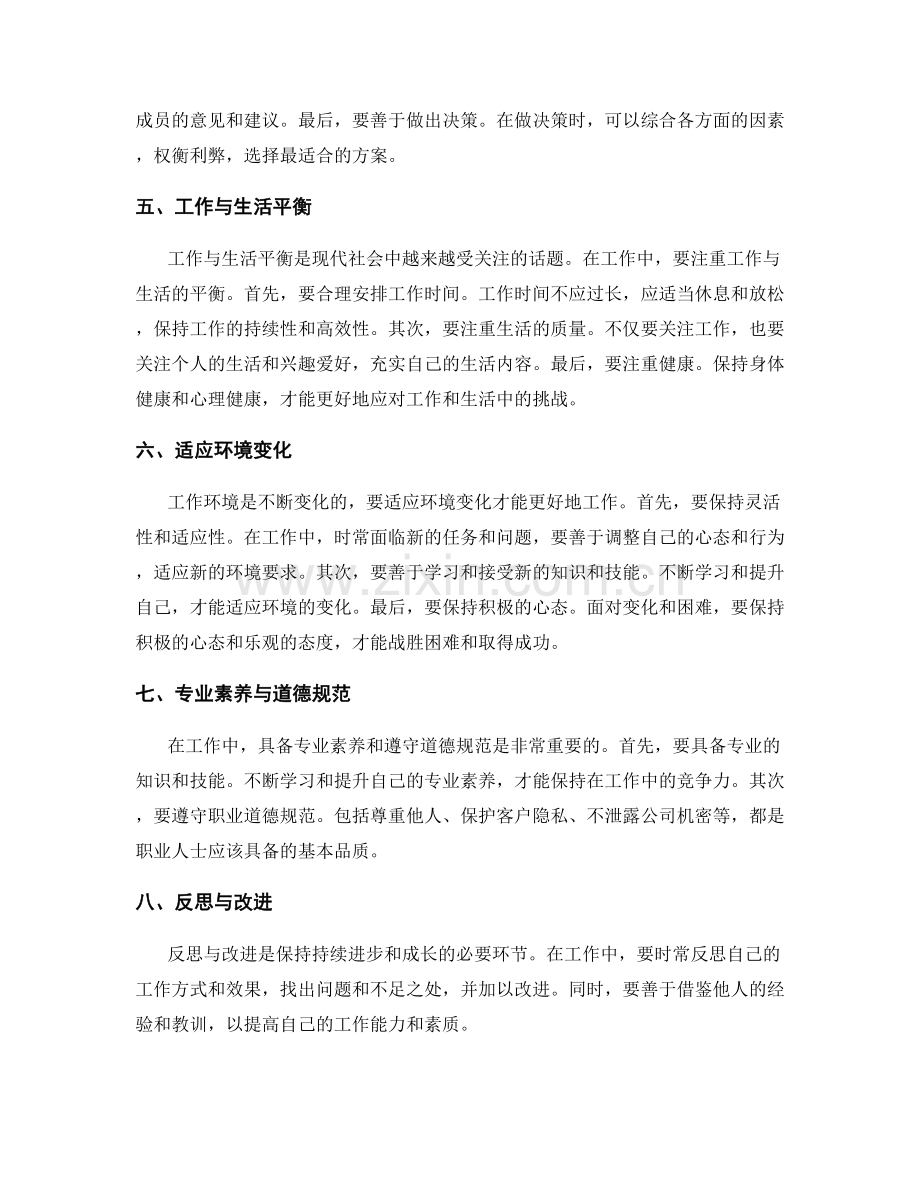 工作注意事项全面剖析.docx_第2页