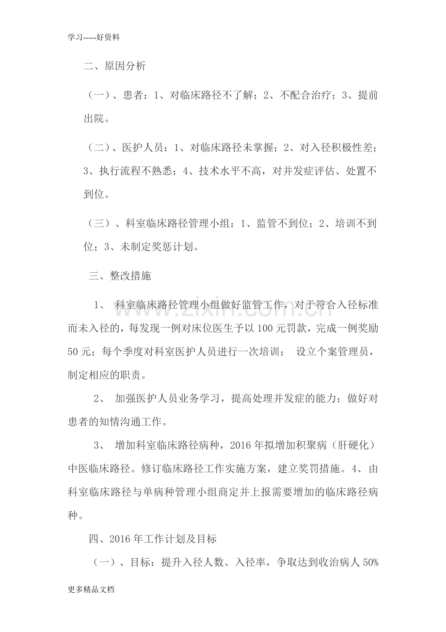 临床路径持续改进分析汇报.doc_第2页