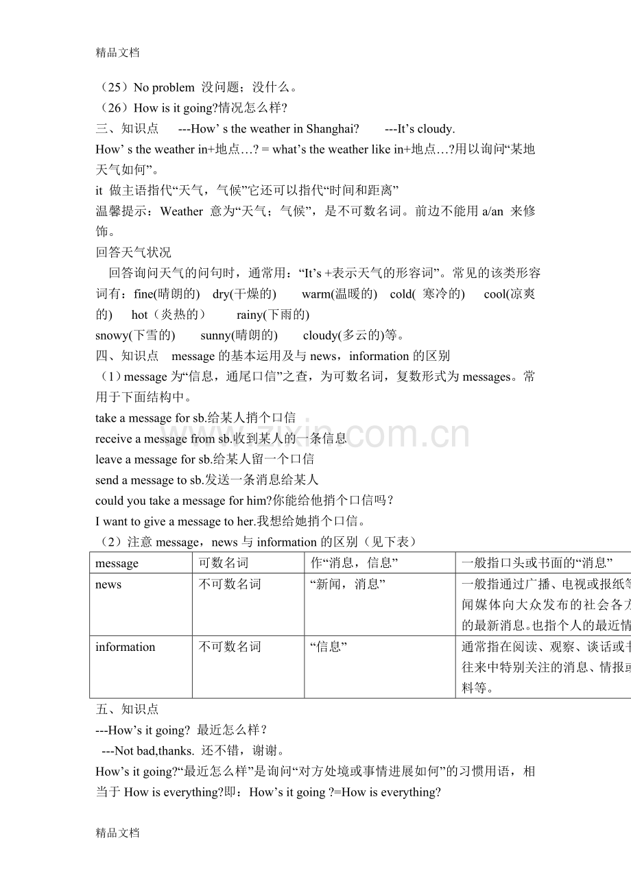 人教版七年级下册英语7单元知识点总结及练习题.doc_第2页