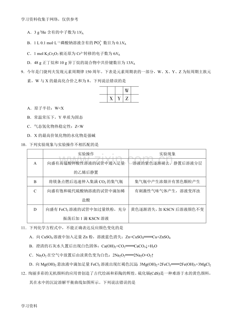 全国II卷理科综合高考真题.doc_第3页