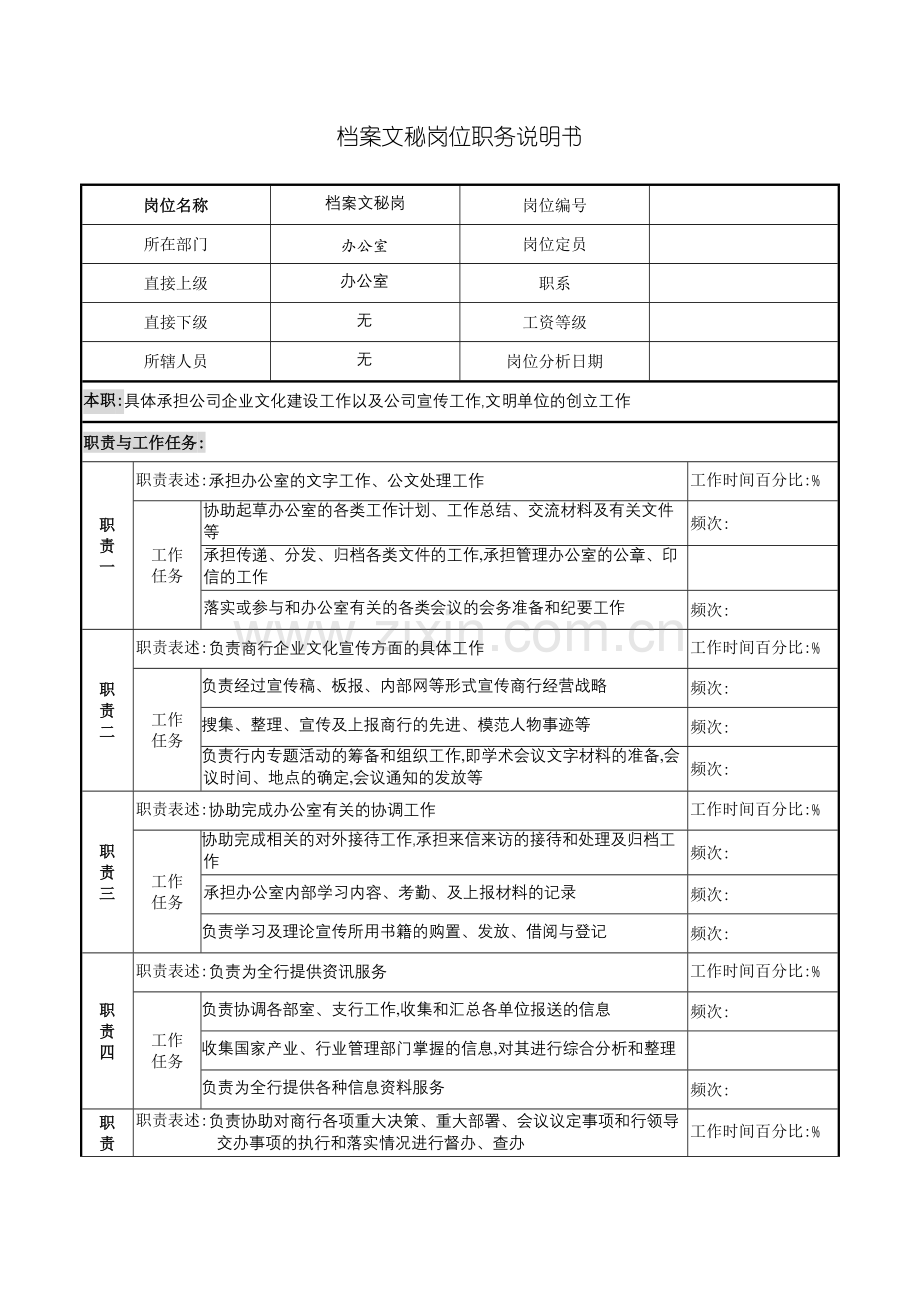 办公室档案文秘岗位职责.doc_第2页