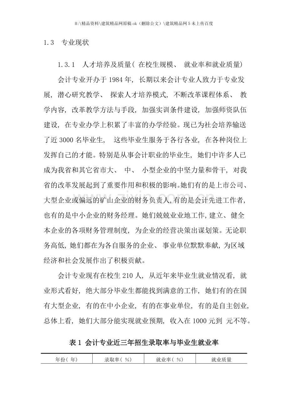 云南省重点建设专业会计专业建设方案.doc_第3页