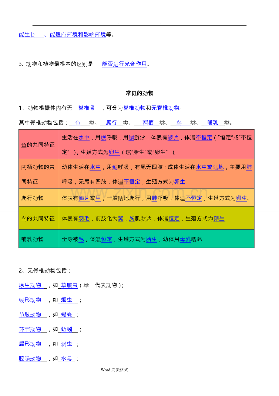 -七年级上科学知识点总结.doc_第3页