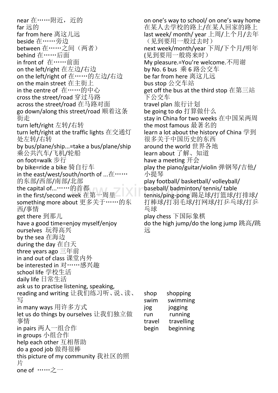 人教精通六年级下册涉及动词过去式.doc_第2页