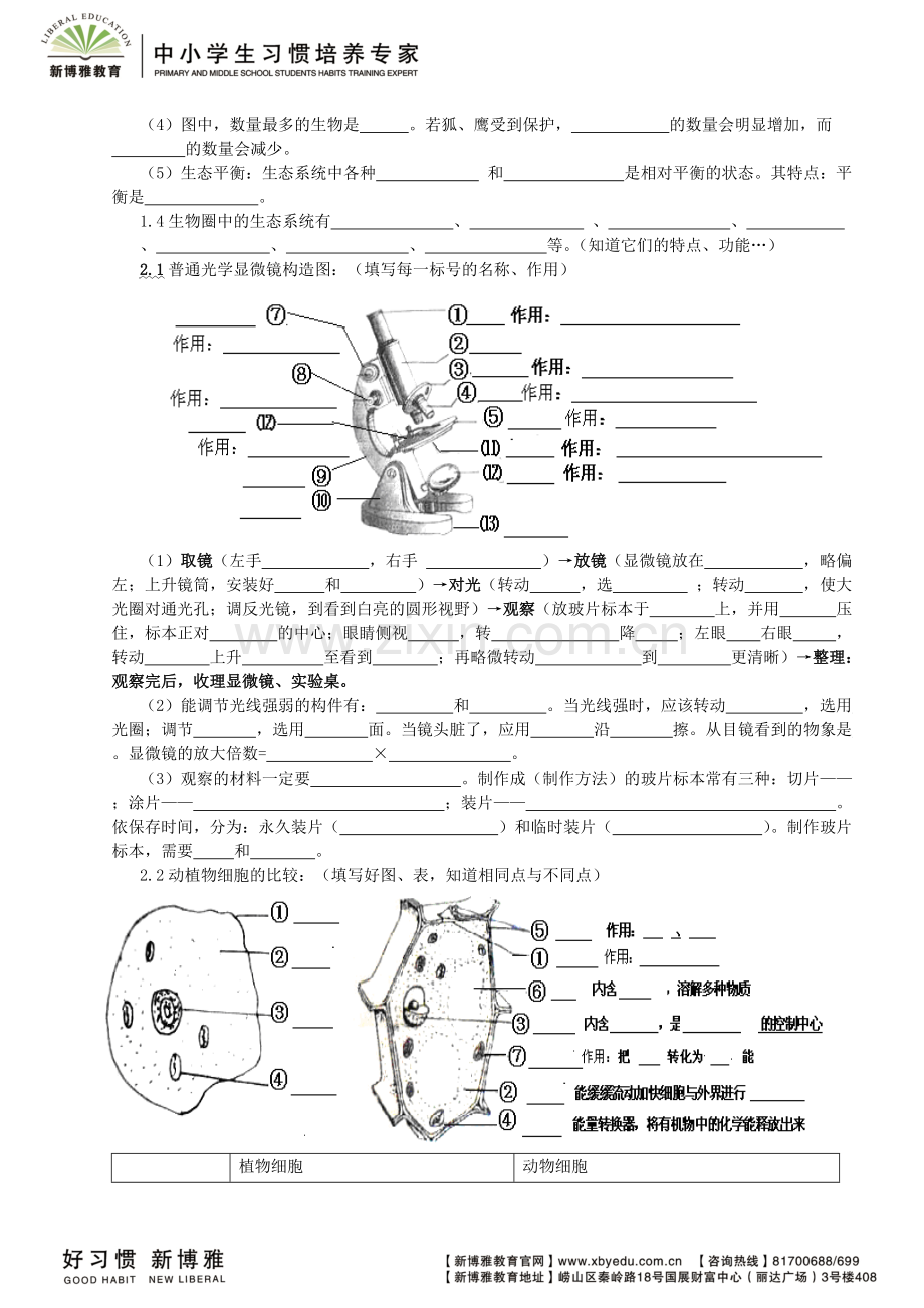 初中生物中考总复习-重要知识点(图、表等)-人教版197.pdf_第2页