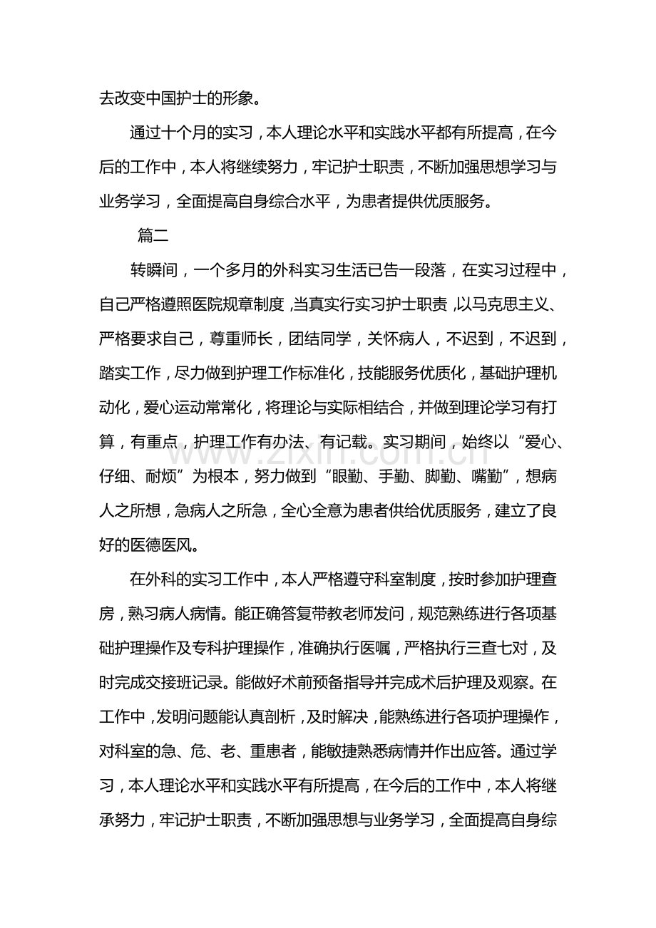 实习护士护理工作个人总结三篇.doc_第3页