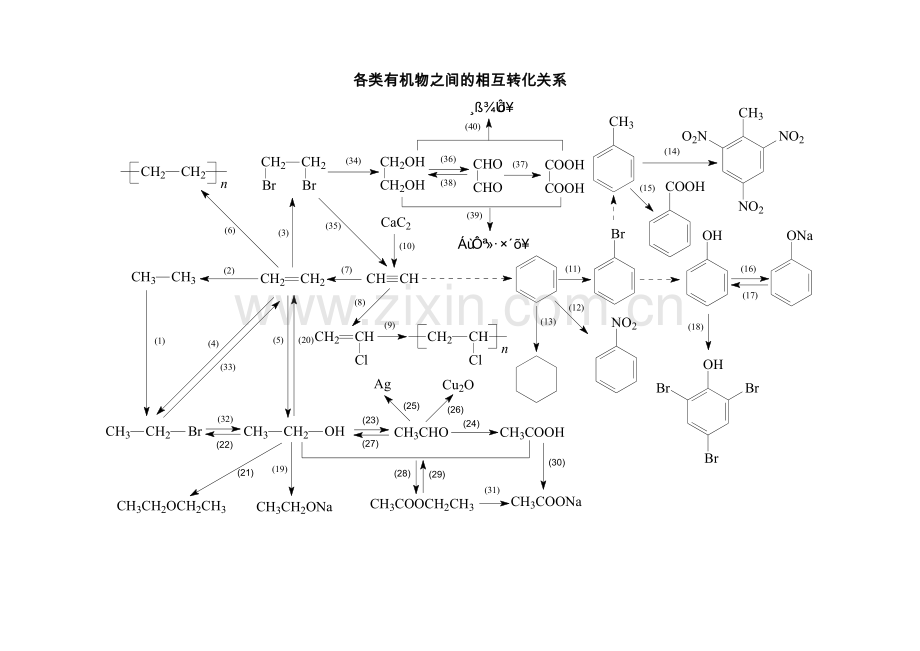 高中化学各类有机物之间的相互转化关系.doc_第1页