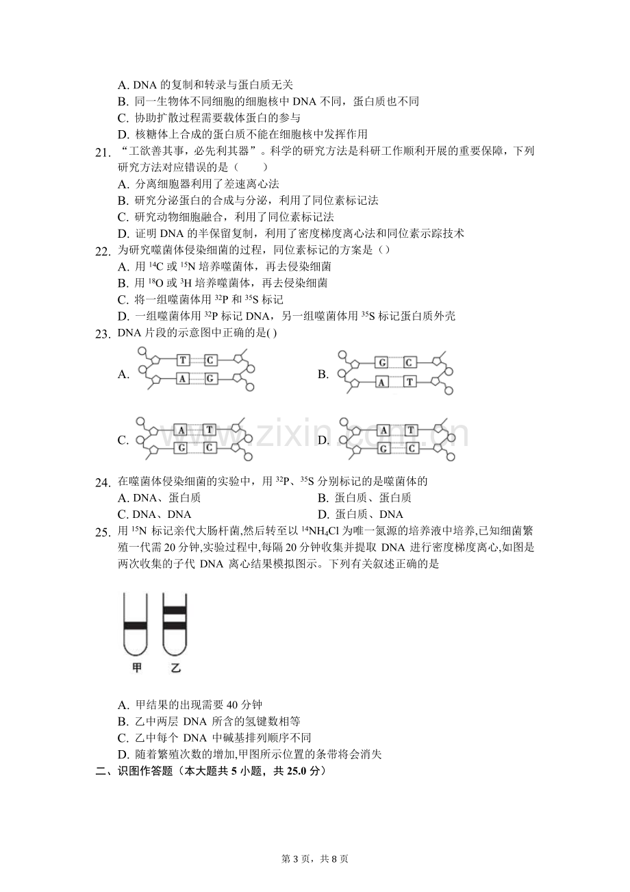 第三章基因的本质练习题(含答案).doc_第3页