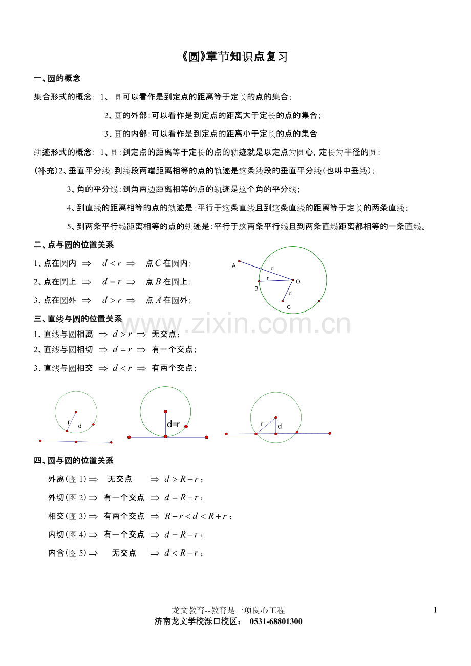 初三数学圆知识点复习专题经典186.pdf_第1页