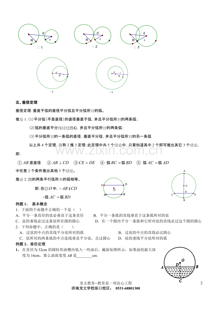 初三数学圆知识点复习专题经典186.pdf_第2页