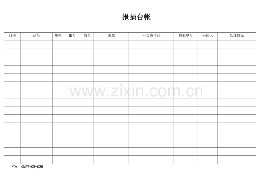 QMST-QR-026报损台帐.doc_第1页