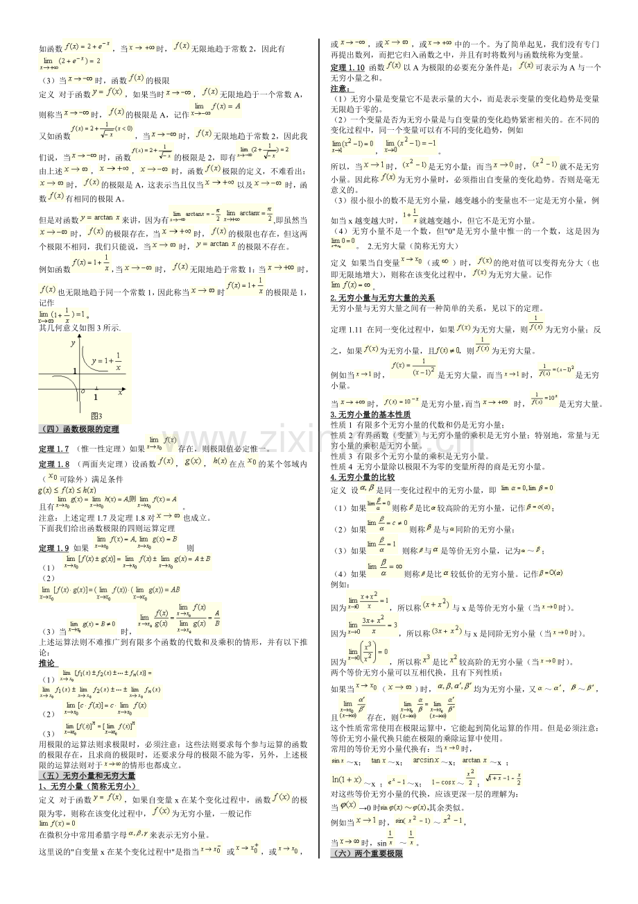 成人高考专升本高数一复习资料.doc_第2页