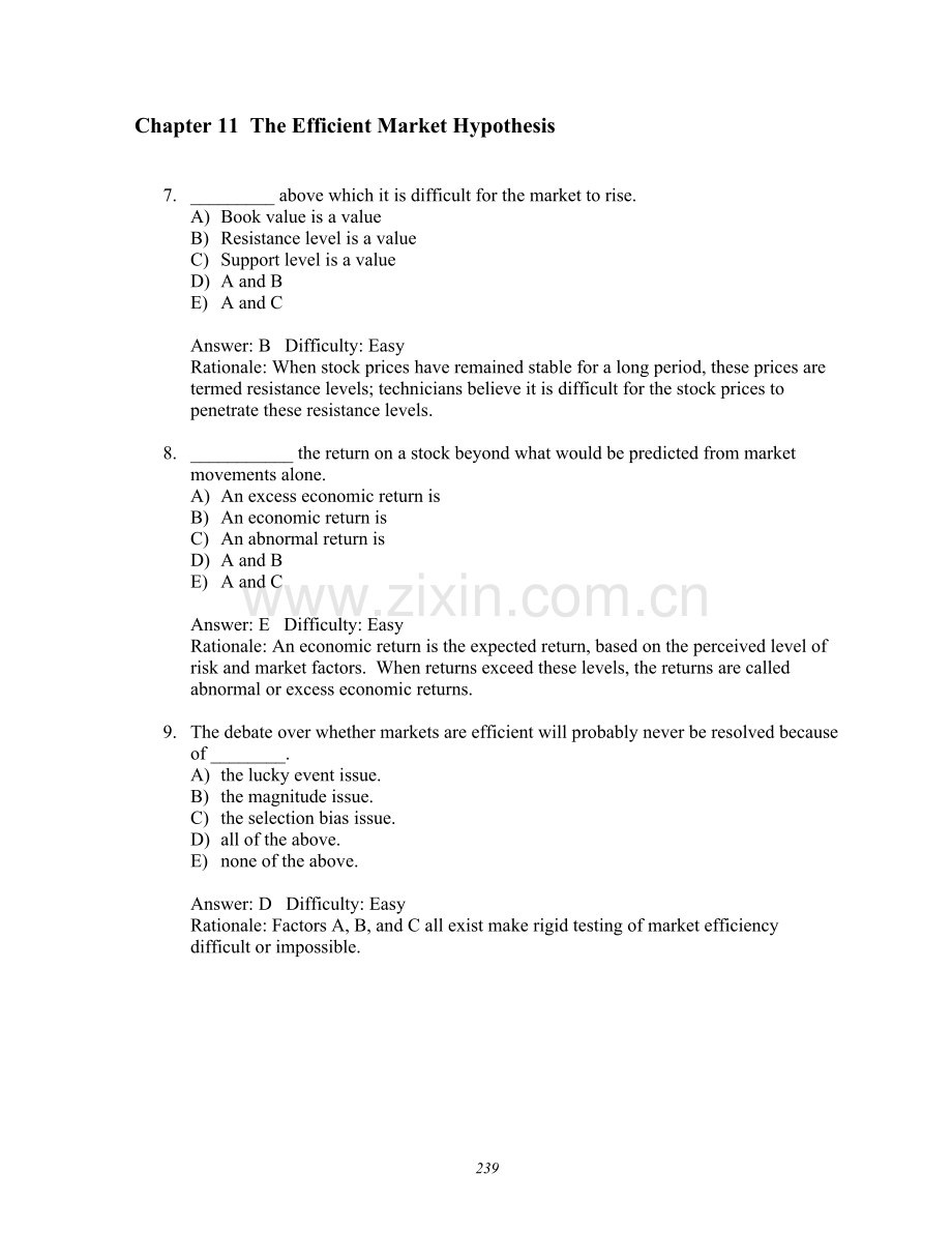 投资学第7版TestBank答案11.doc_第3页