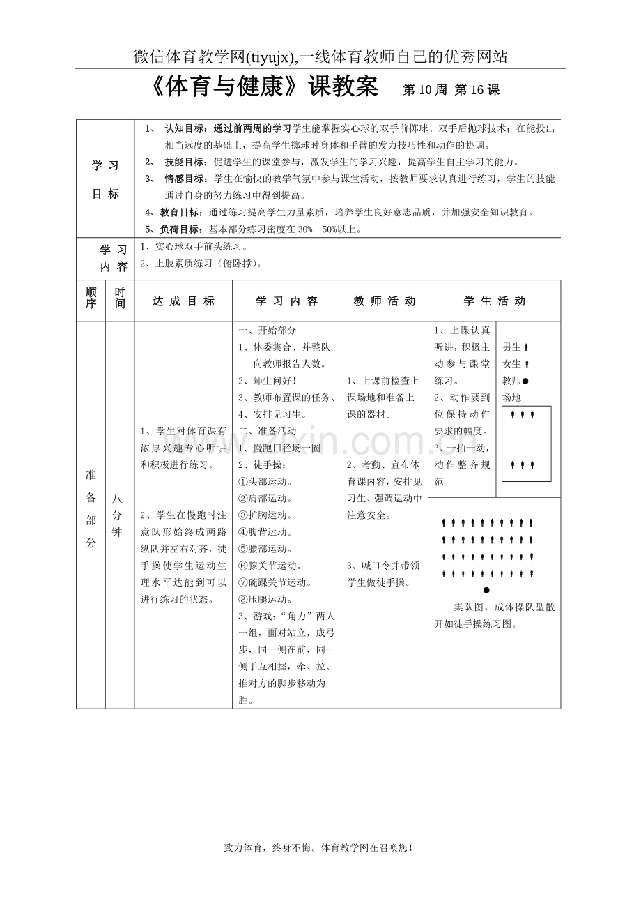 高一年级(体育与健康)教案1116.doc_第1页