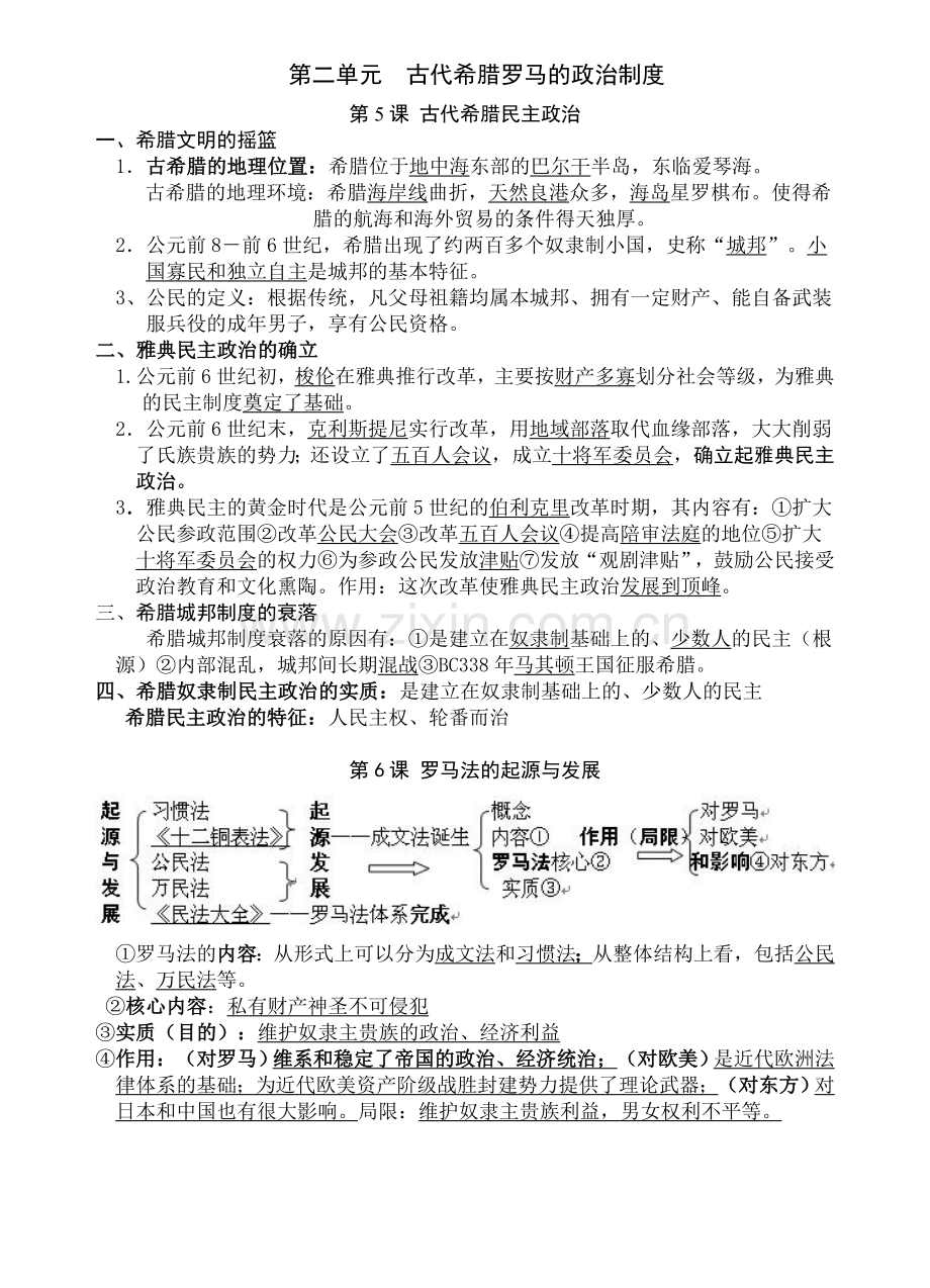 高中历史复习提纲人教版必修一.doc_第3页