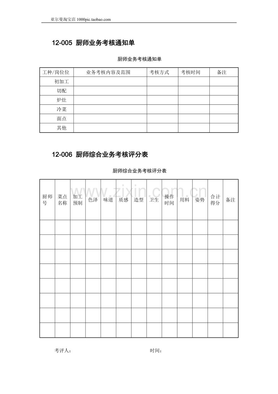 餐饮酒店厨房管理表格大全-50个.doc_第3页