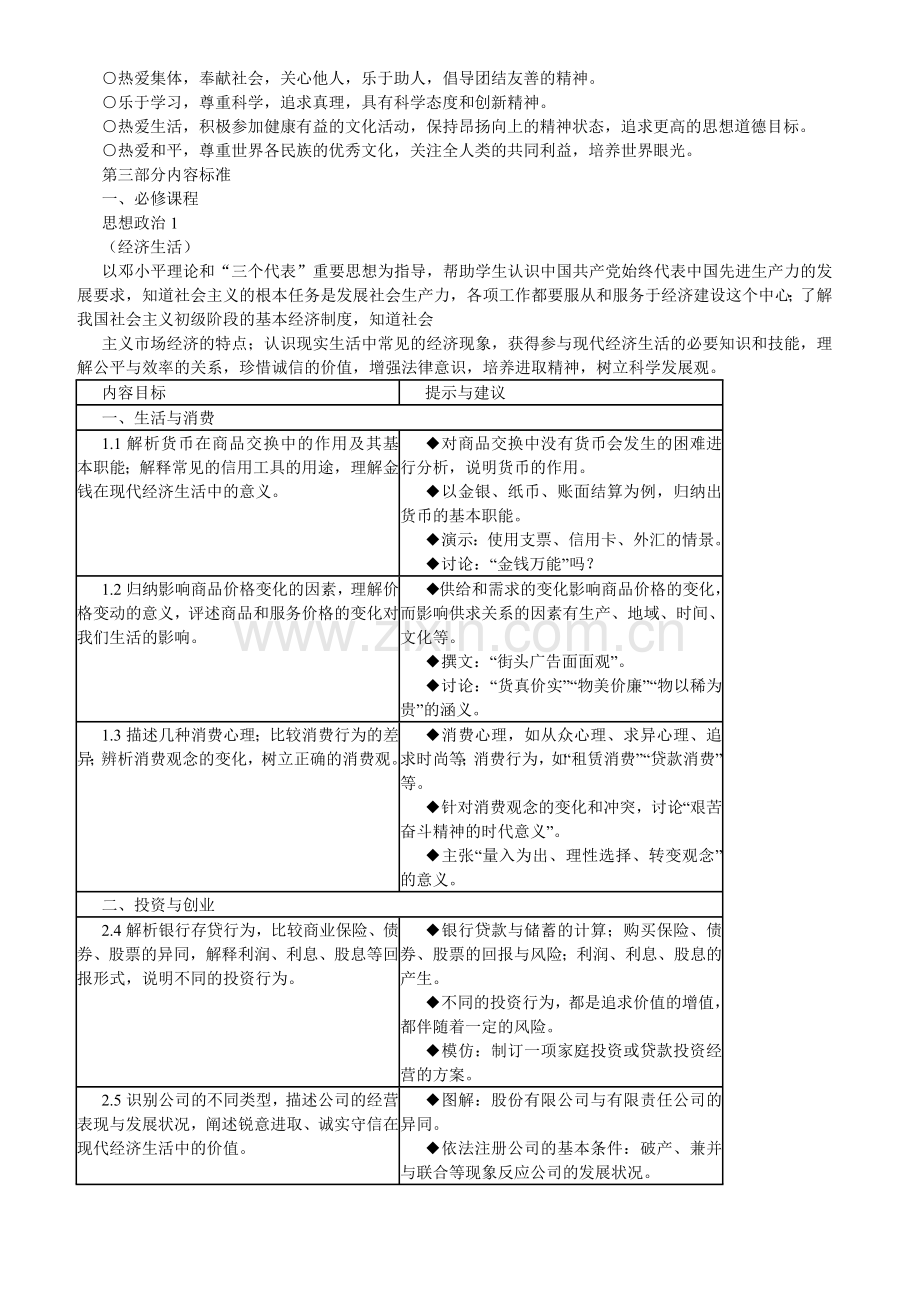 普通高中思想政治课程标准.doc_第3页