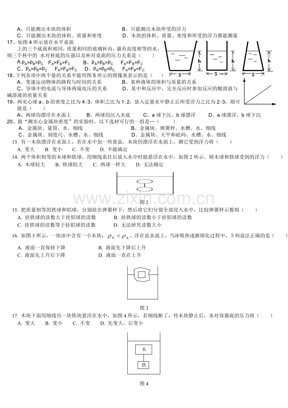 初中物理力学复习题.doc_第2页