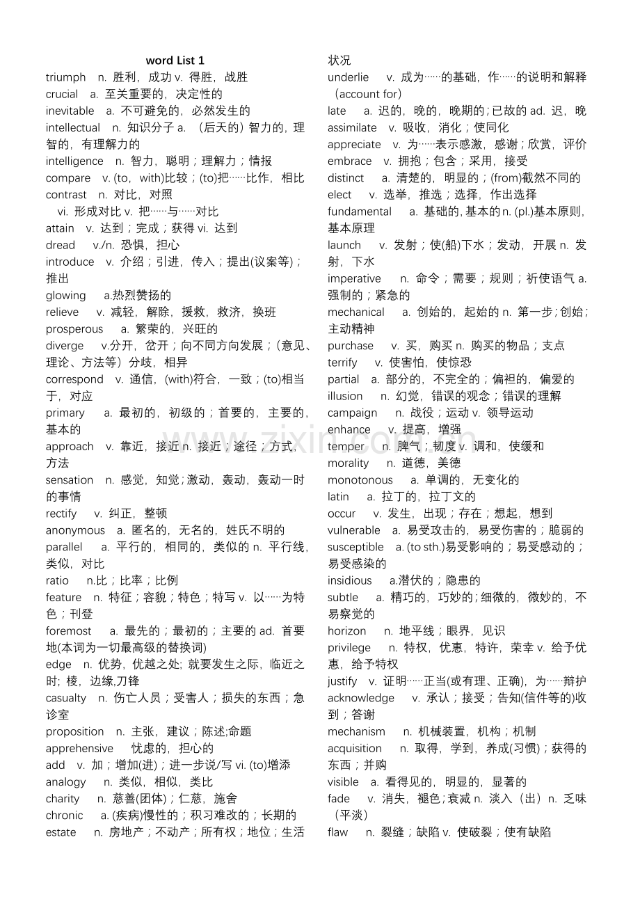 1575考研词汇调整版.doc_第1页