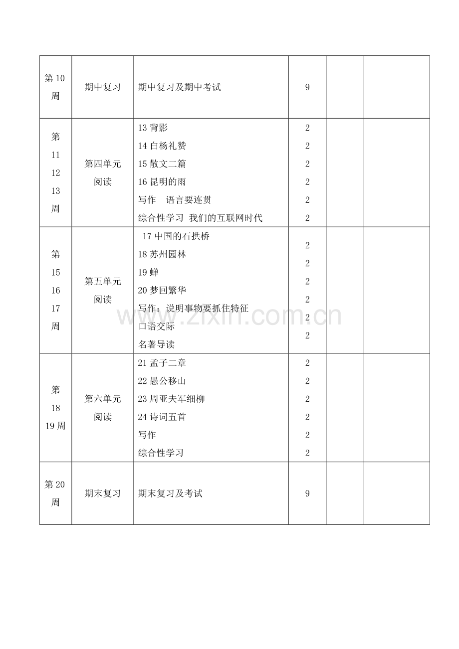 部编人教版语文八年级上册全册教案-2(168页)(含教学进度表及单元写作).doc_第3页