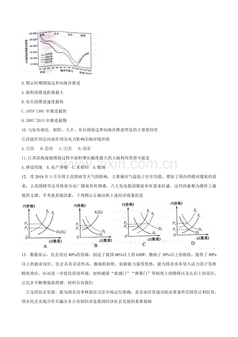 山东省烟台市2018届高三4月模拟文综试题.doc_第3页