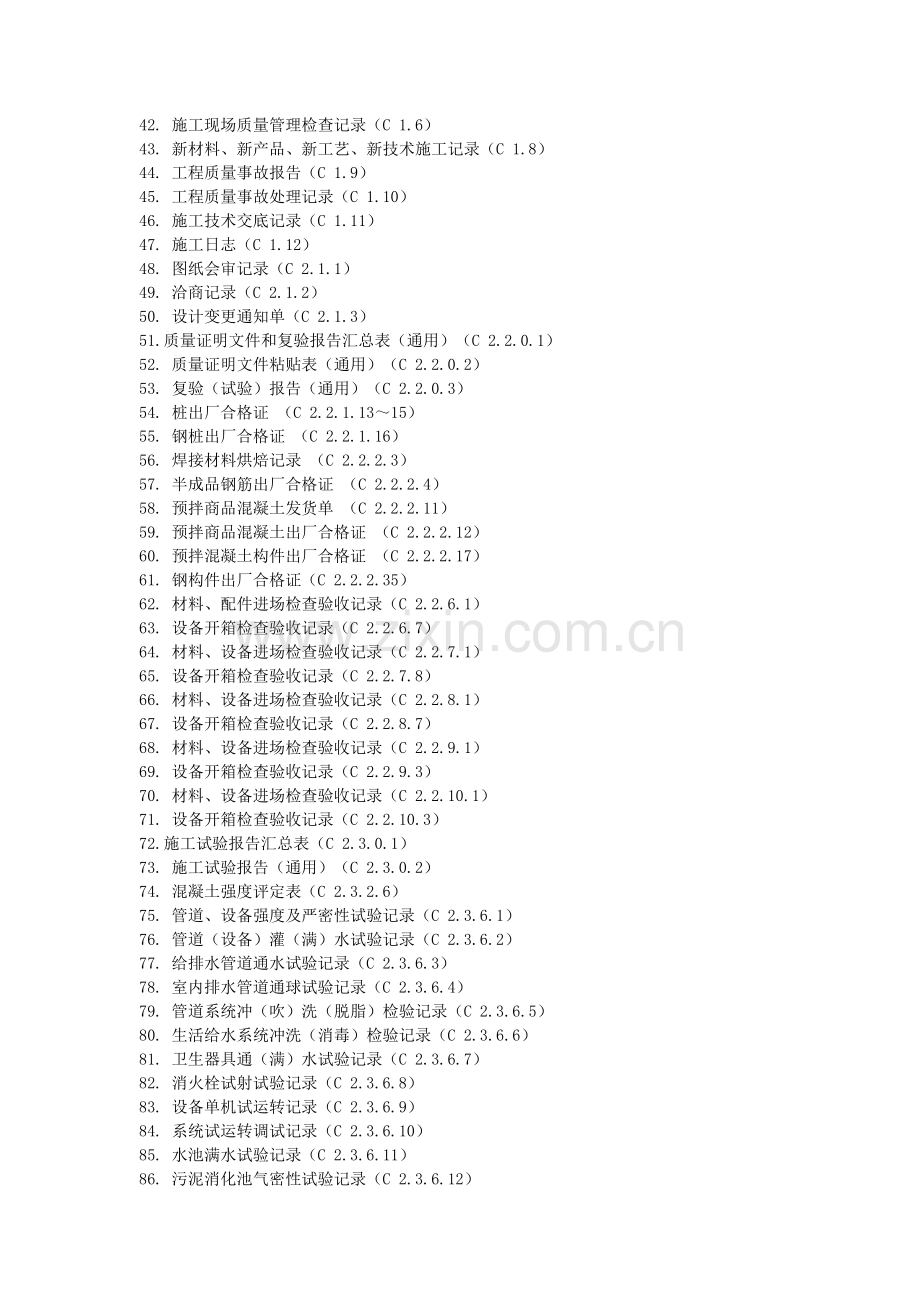 江西省工程资料记录表格及编号(全套资料).doc_第2页