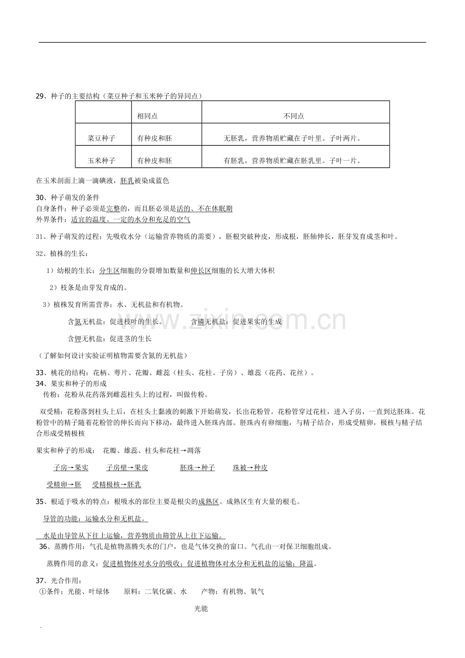 初中生物中考复习重点汇总.doc_第3页