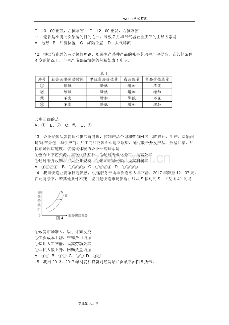 2018高考全国1卷文综试题和答案解析.doc_第3页