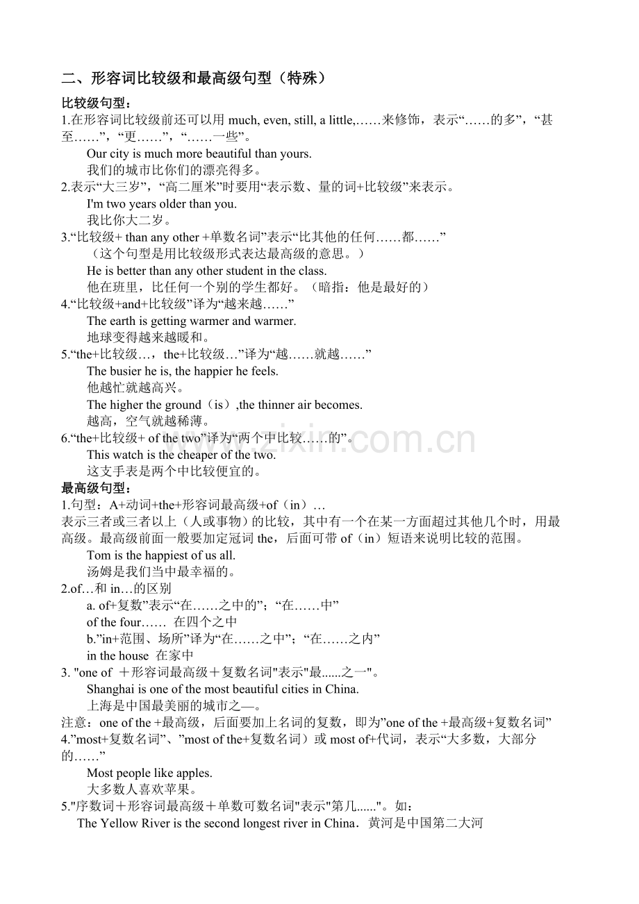 常见形容词比较级最高级变化一览表(2).doc_第2页