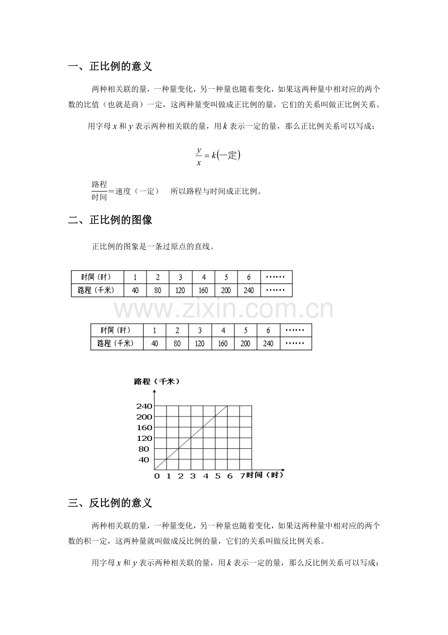 正反比例知识点.doc_第1页