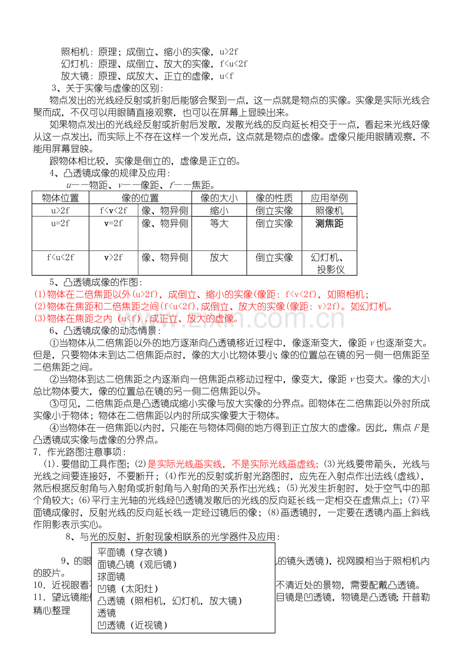 -人教版重点初中物理知识点总结归纳.doc_第2页