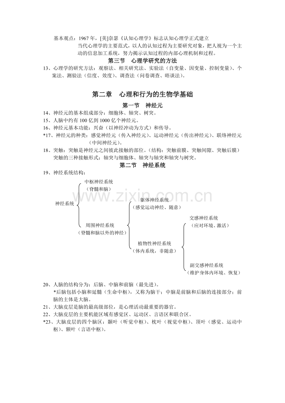 心理学导论-复习要点整理.doc_第2页