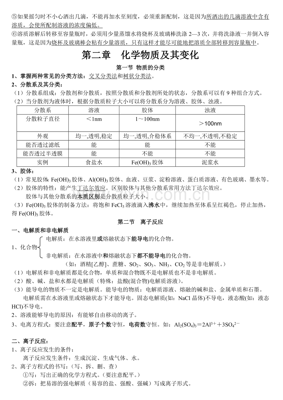 高中化学必修1知识点归纳总结律.doc_第3页