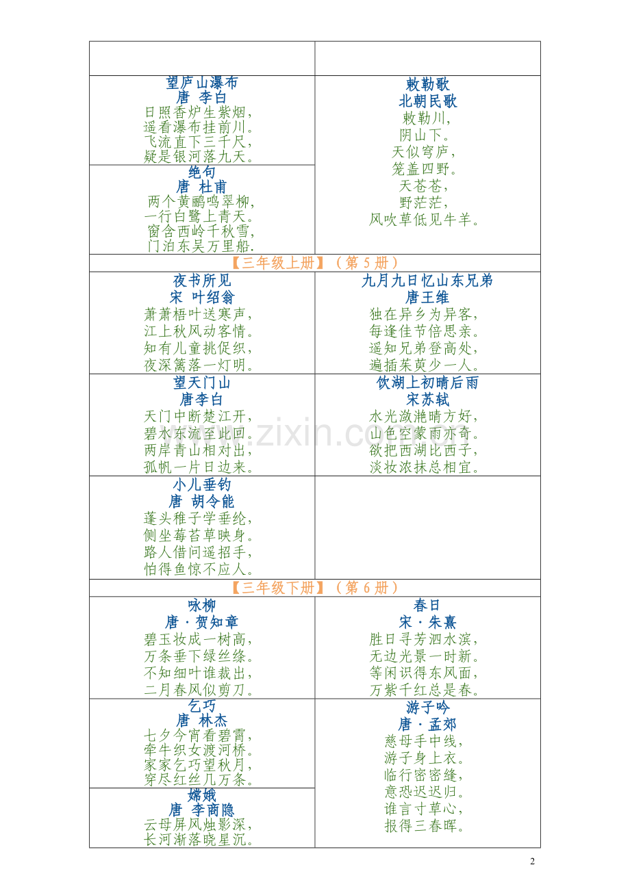 人教版小学语文古诗词全集.doc_第2页