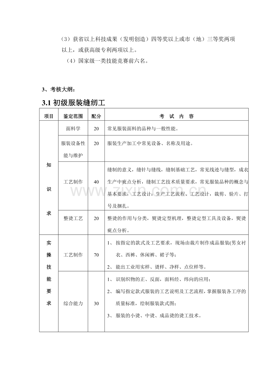 服装缝纫工职业技能鉴定考试大纲.doc_第2页