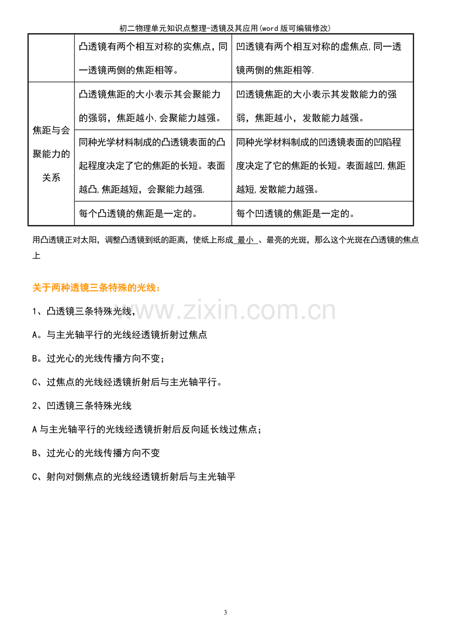 初二物理单元知识点整理透镜及其应用.pdf_第3页